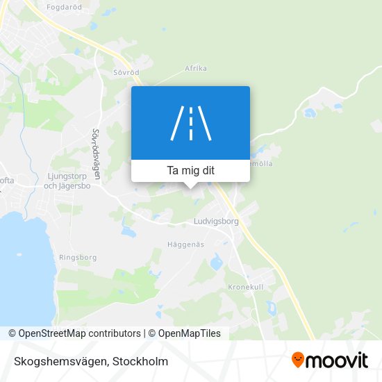 Skogshemsvägen karta