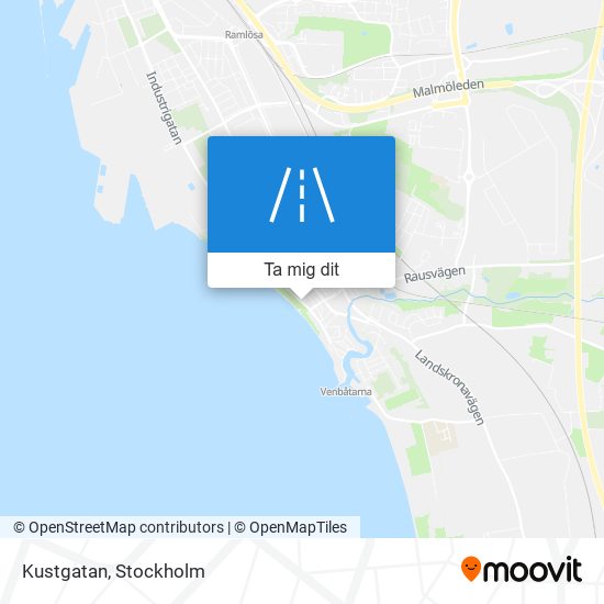 Kustgatan karta