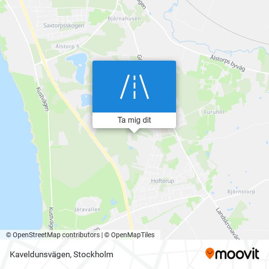 Kaveldunsvägen karta