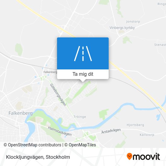 Klockljungvägen karta