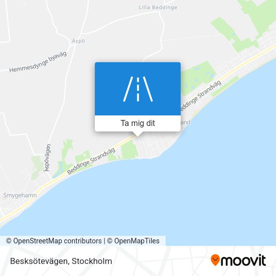 Besksötevägen karta