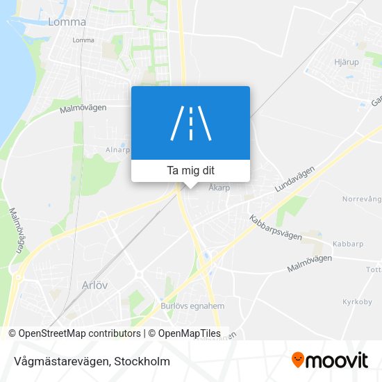 Vågmästarevägen karta