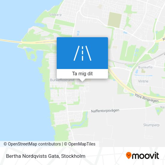 Bertha Nordqvists Gata karta