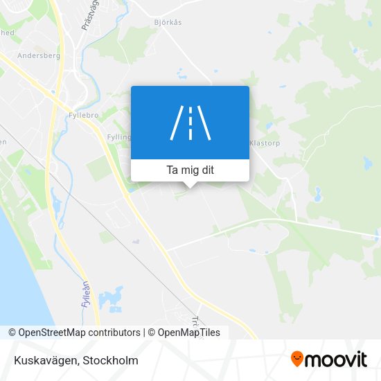 Kuskavägen karta