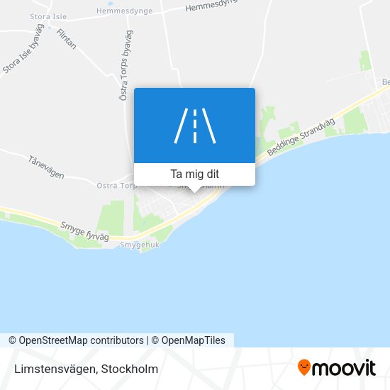 Limstensvägen karta