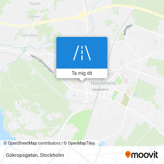 Gökropsgatan karta