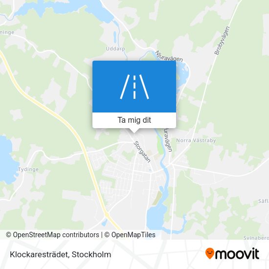 Klockaresträdet karta