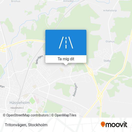 Tritonvägen karta