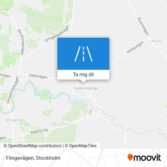 Flingevägen karta