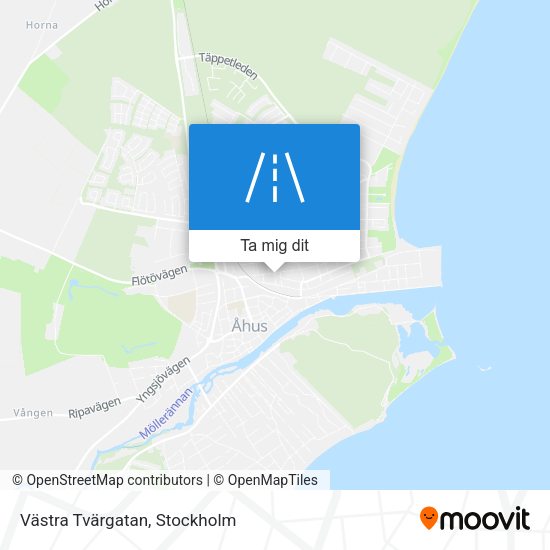 Västra Tvärgatan karta