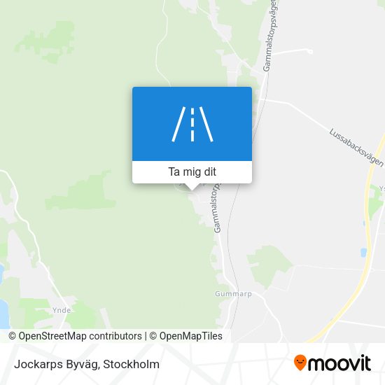 Jockarps Byväg karta