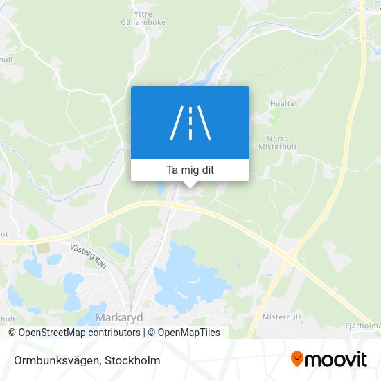 Ormbunksvägen karta