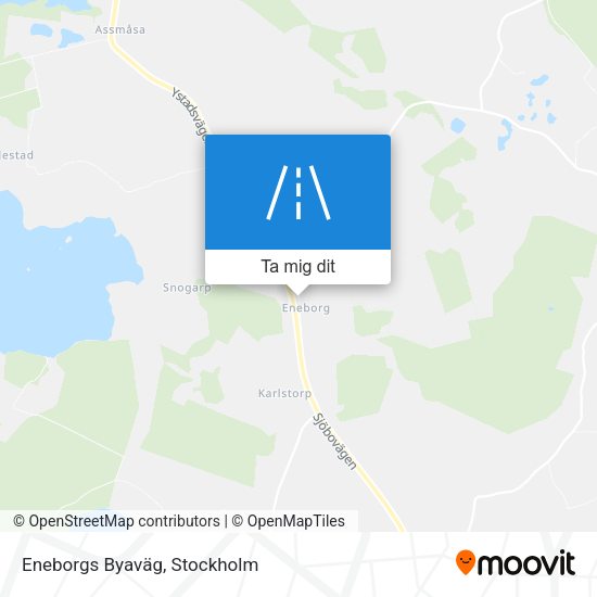 Eneborgs Byaväg karta