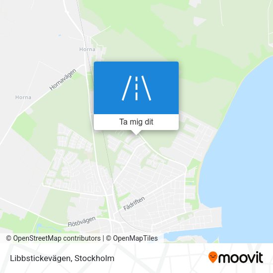 Libbstickevägen karta