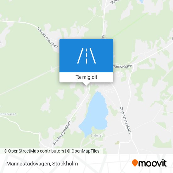 Mannestadsvägen karta