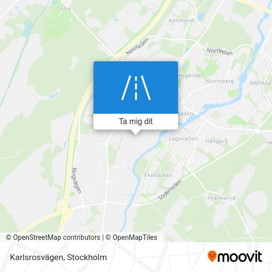 Karlsrosvägen karta