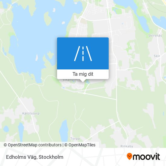 Edholms Väg karta