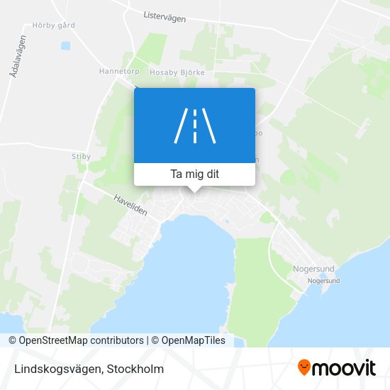 Lindskogsvägen karta