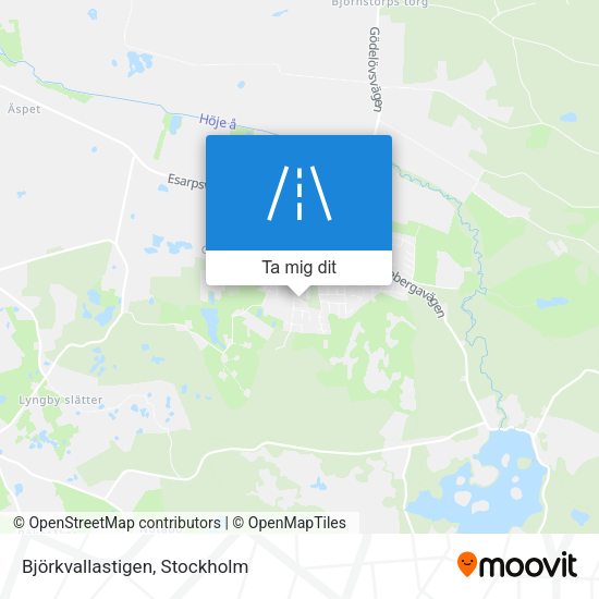 Björkvallastigen karta