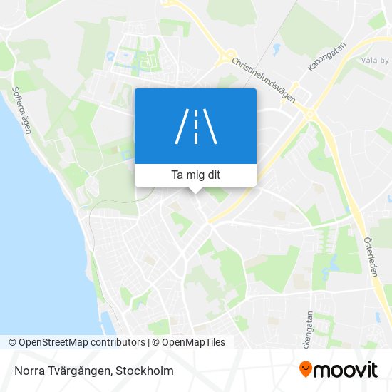 Norra Tvärgången karta