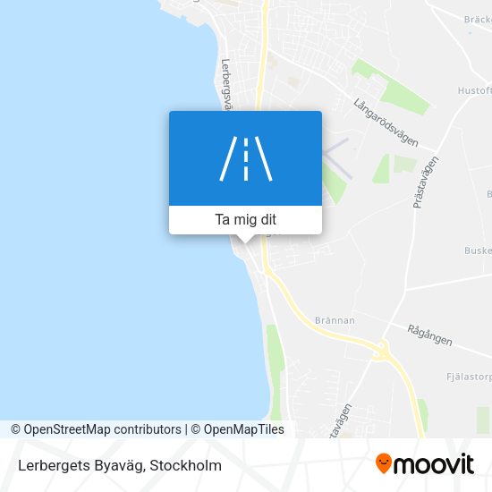 Lerbergets Byaväg karta