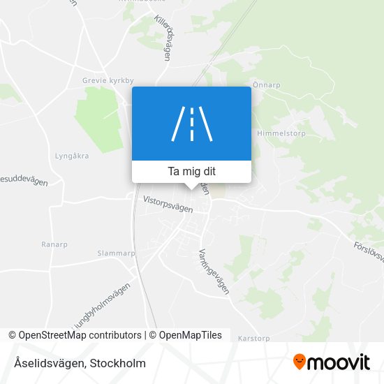 Åselidsvägen karta