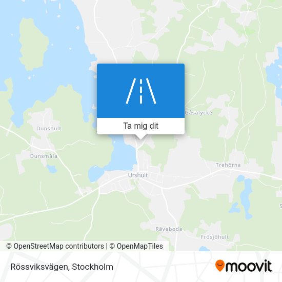 Rössviksvägen karta