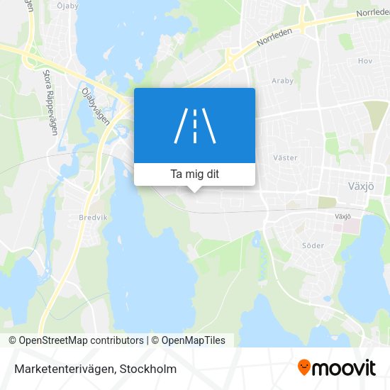Marketenterivägen karta
