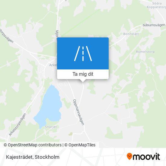 Kajesträdet karta