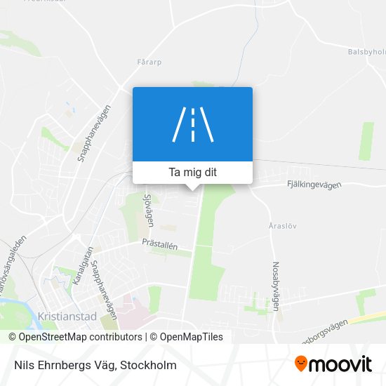 Nils Ehrnbergs Väg karta