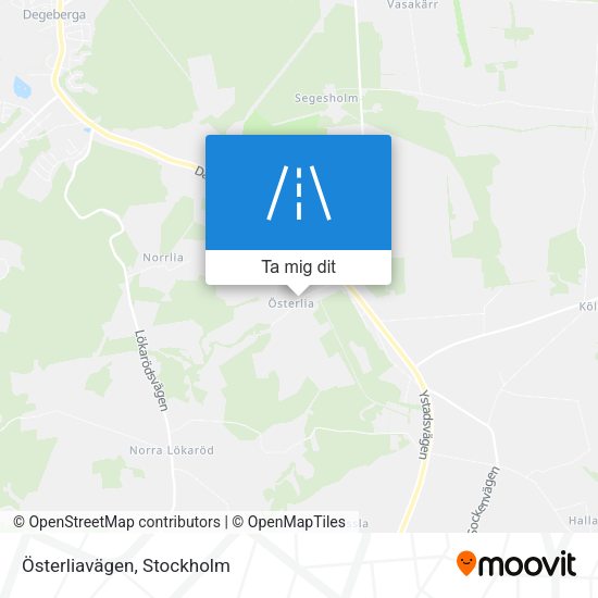Österliavägen karta