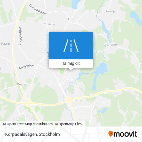 Korpadalsvägen karta