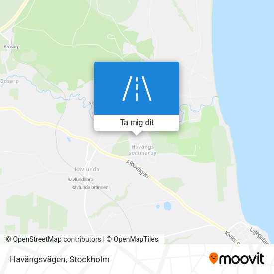 Havängsvägen karta