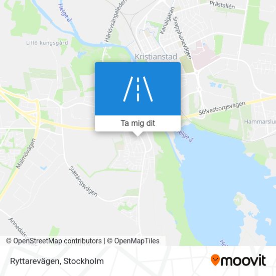 Ryttarevägen karta