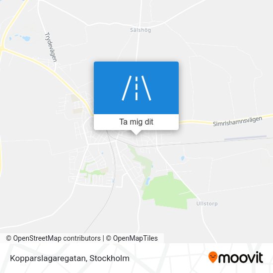Kopparslagaregatan karta