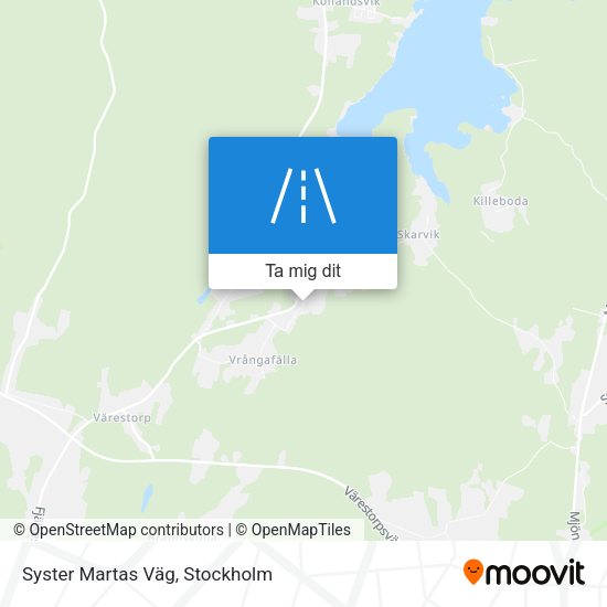 Syster Martas Väg karta