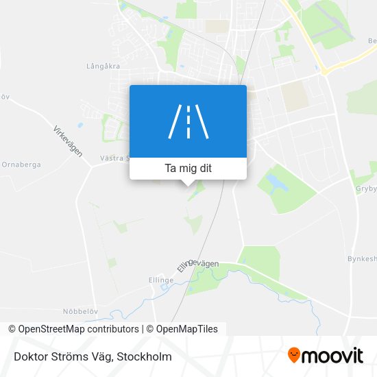 Doktor Ströms Väg karta