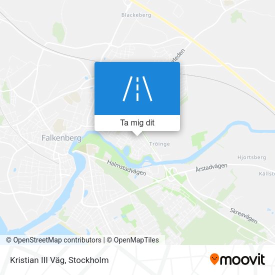 Kristian III Väg karta