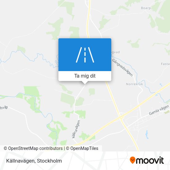 Källnavägen karta