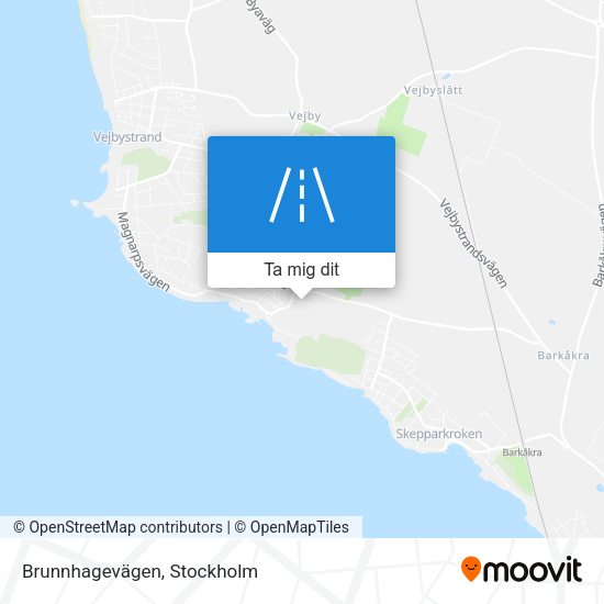 Brunnhagevägen karta