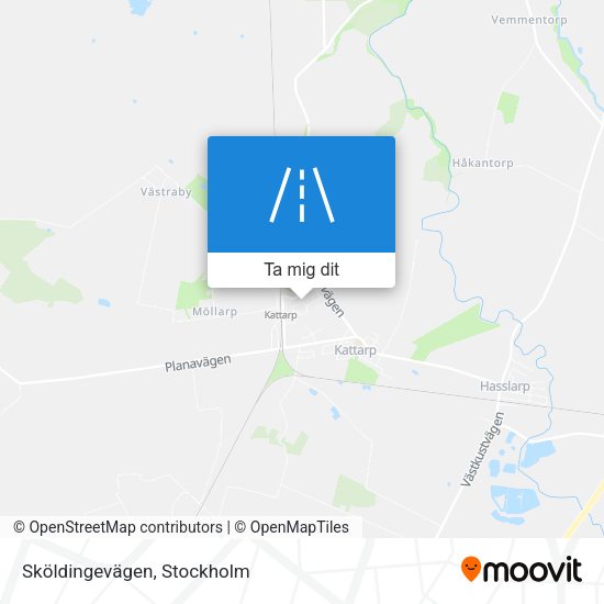 Sköldingevägen karta