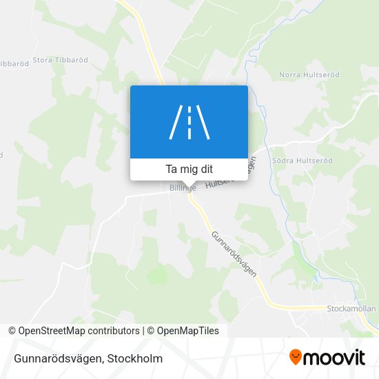 Gunnarödsvägen karta