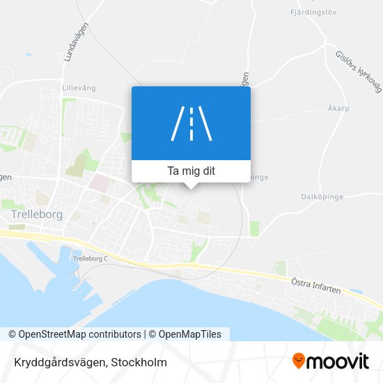Kryddgårdsvägen karta