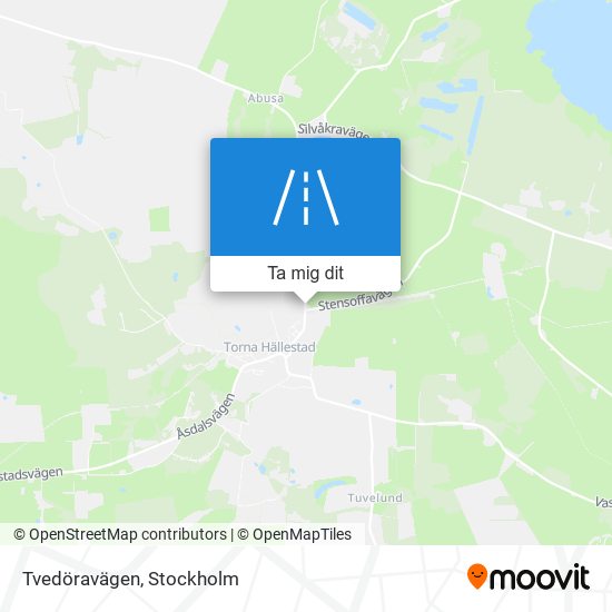 Tvedöravägen karta