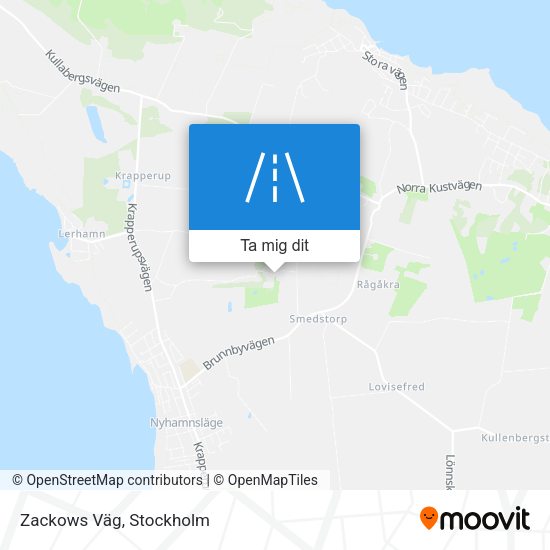 Zackows Väg karta