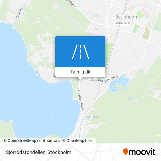 Sjörrödsrondellen karta