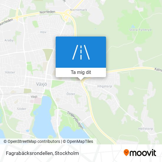 Fagrabäcksrondellen karta