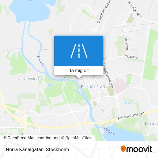 Norra Kanalgatan karta