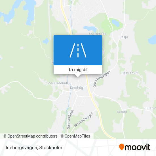 Idebergsvägen karta