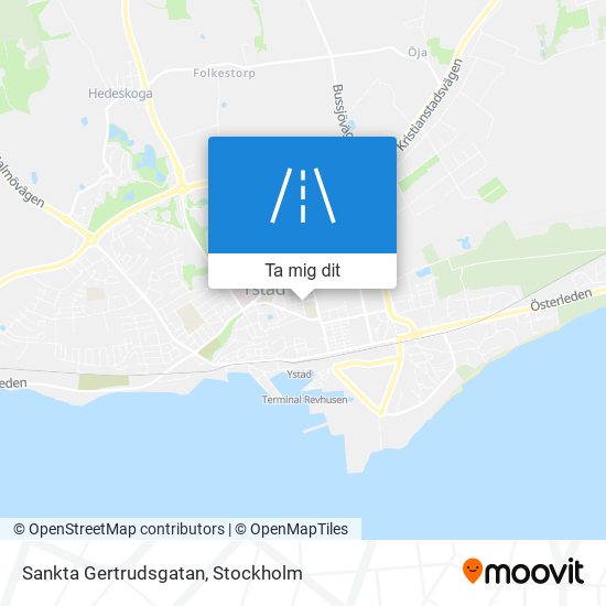 Sankta Gertrudsgatan karta